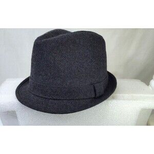 Daniel Cremieux Collection Mens Fedora Hat Gray Wool Sz Large / Extra Large L/XL